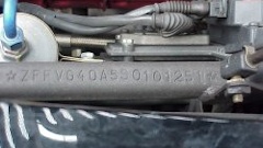 VIN chassis stamping